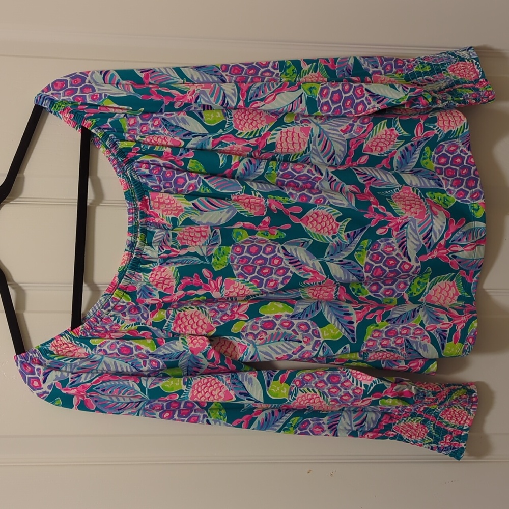 Lilly Pulitzer 1/4 sleeve top